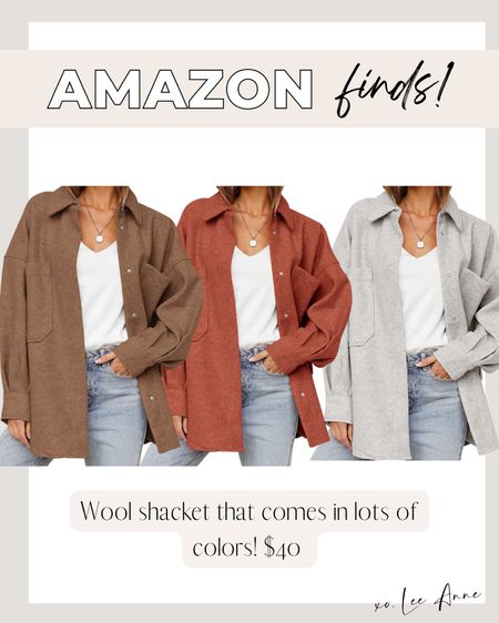 Amazon wool shacket! #founditonamazon

#LTKstyletip #LTKHoliday #LTKGiftGuide