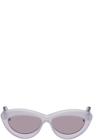 Purple Cateye Sunglasses | SSENSE