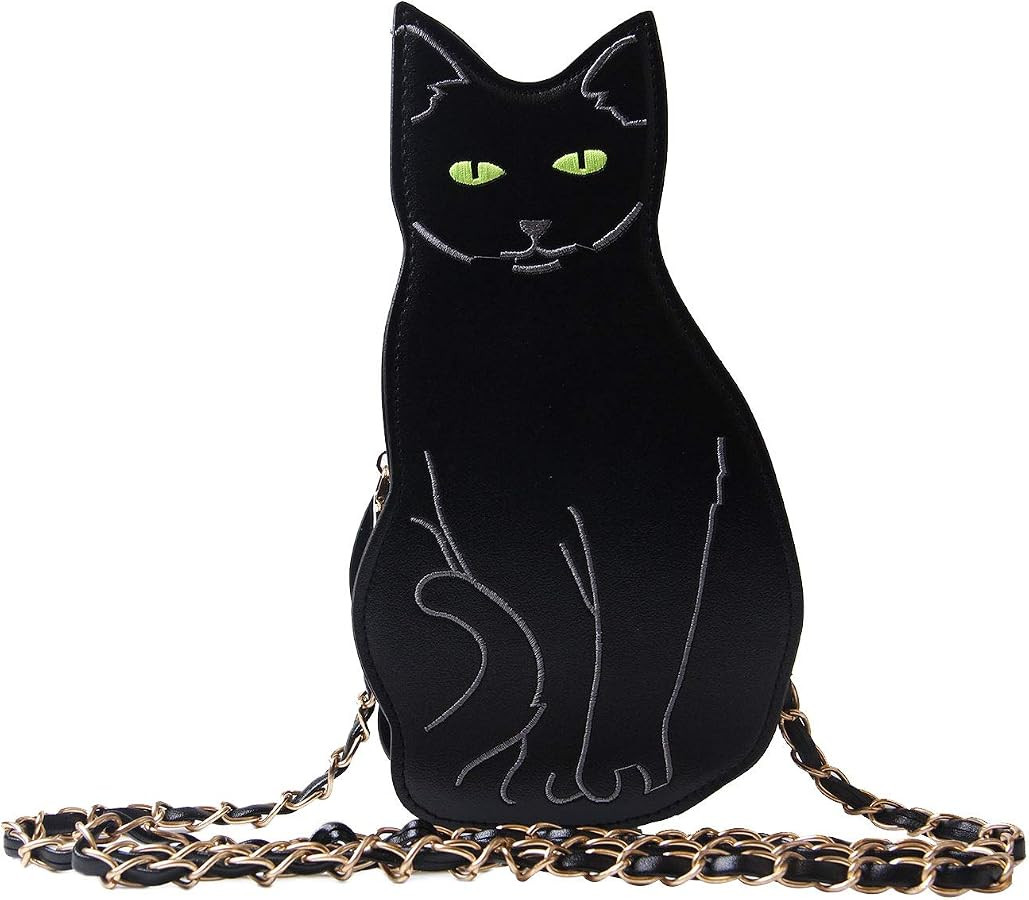Womens Black Cat Purse Crossbody Bags Girls Bat Wing Spider Web Shoulder Bags Flamingo Animal Pur... | Amazon (US)