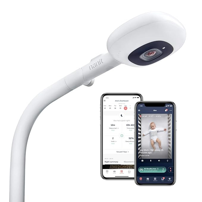 Nanit Plus - Smart Baby Monitor and Floor Stand: Camera with HD Video & Audio - Sleep Tracking - ... | Amazon (US)