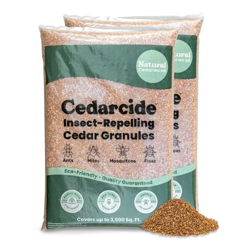 Cedarcide Lawn, Home & Garden Cedar Granules | Repels Fleas, Ticks, Ants & Mosquitoes | Smells Great, Easy to Use | Family & Pet Safe | 2 Bags (16 Lbs) | Amazon (US)