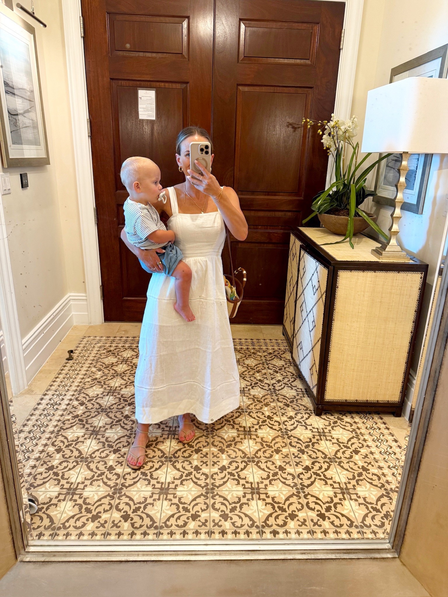 Headed to lunch with a happy (but tired) baby after a travel day! This is the perfect day dress

#LTKTravel #LTKStyleTip