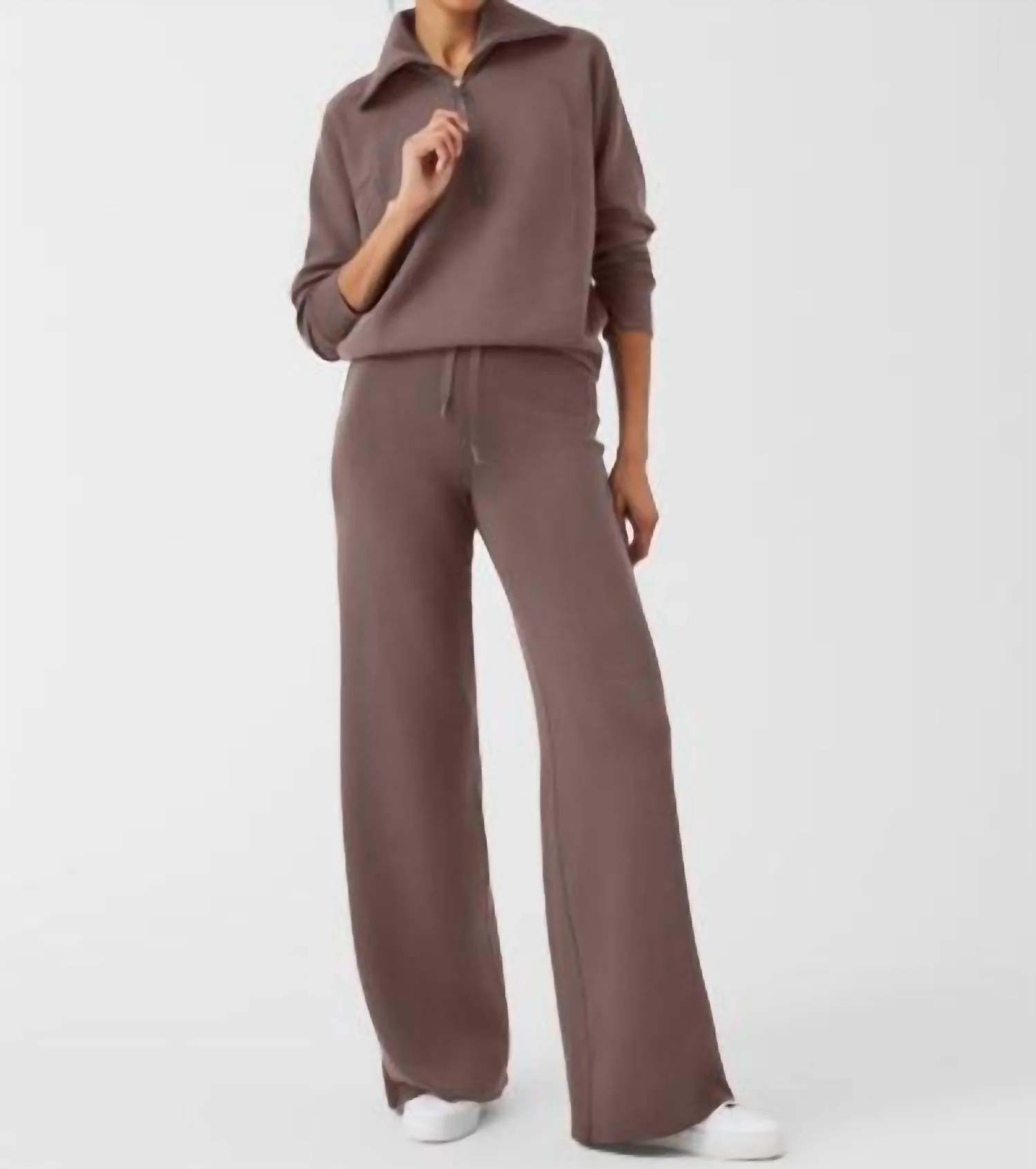 Airessentials Half Zip In Smoke | Shop Simon
