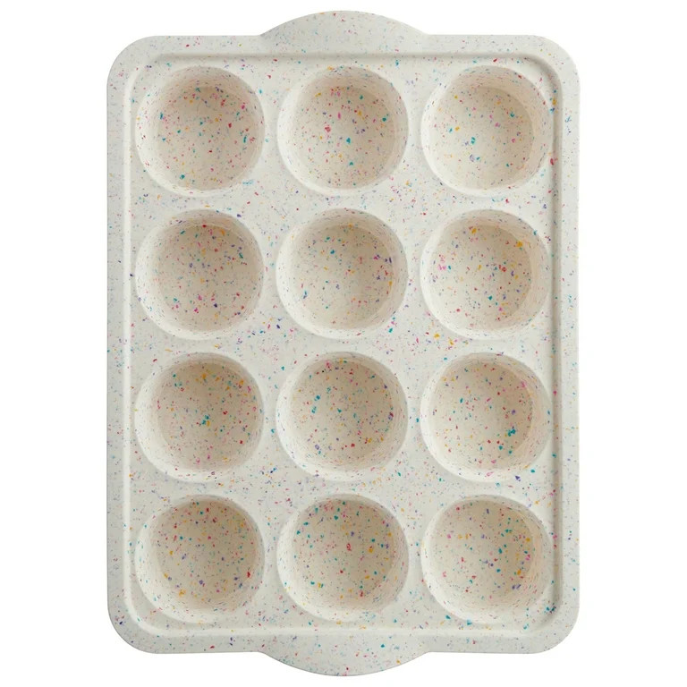 Trudeau Silicone 12 Count Muffin Pan, Multicolor Confetti, Dishwasher Safe - Walmart.com | Walmart (US)