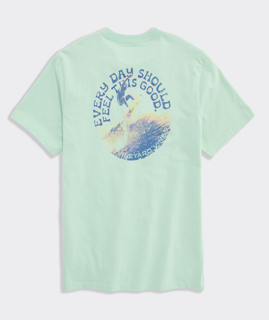 EDSFTG Surfer Poster Short-Sleeve Pocket Tee | vineyard vines