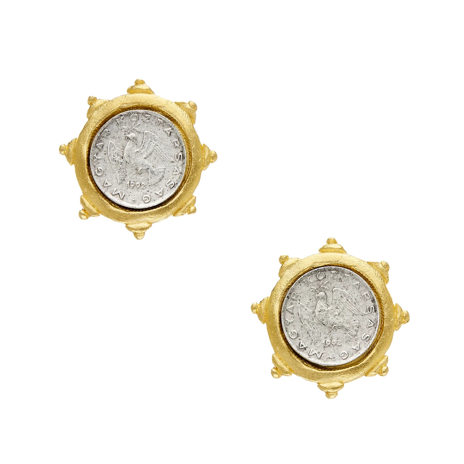 Dove Coin Studs | Susan Shaw