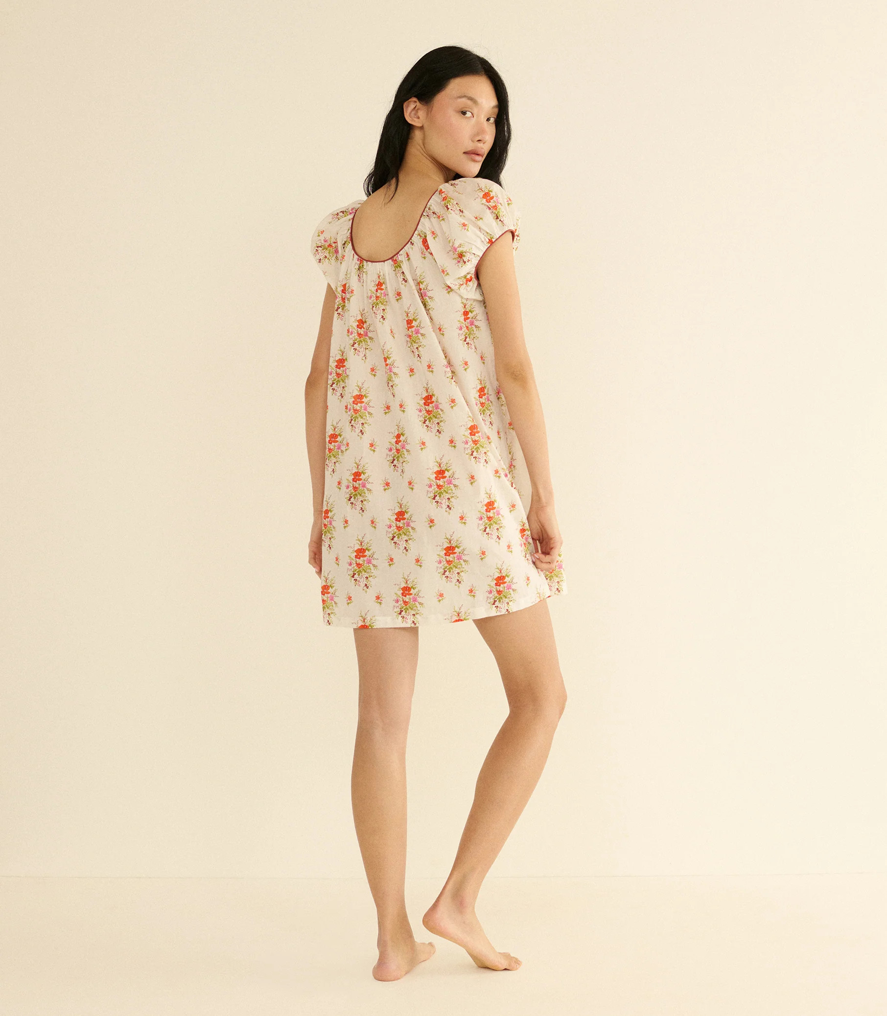Julia Dress - Rose Petit Bouquet De Chamonix | DÔEN | DOEN