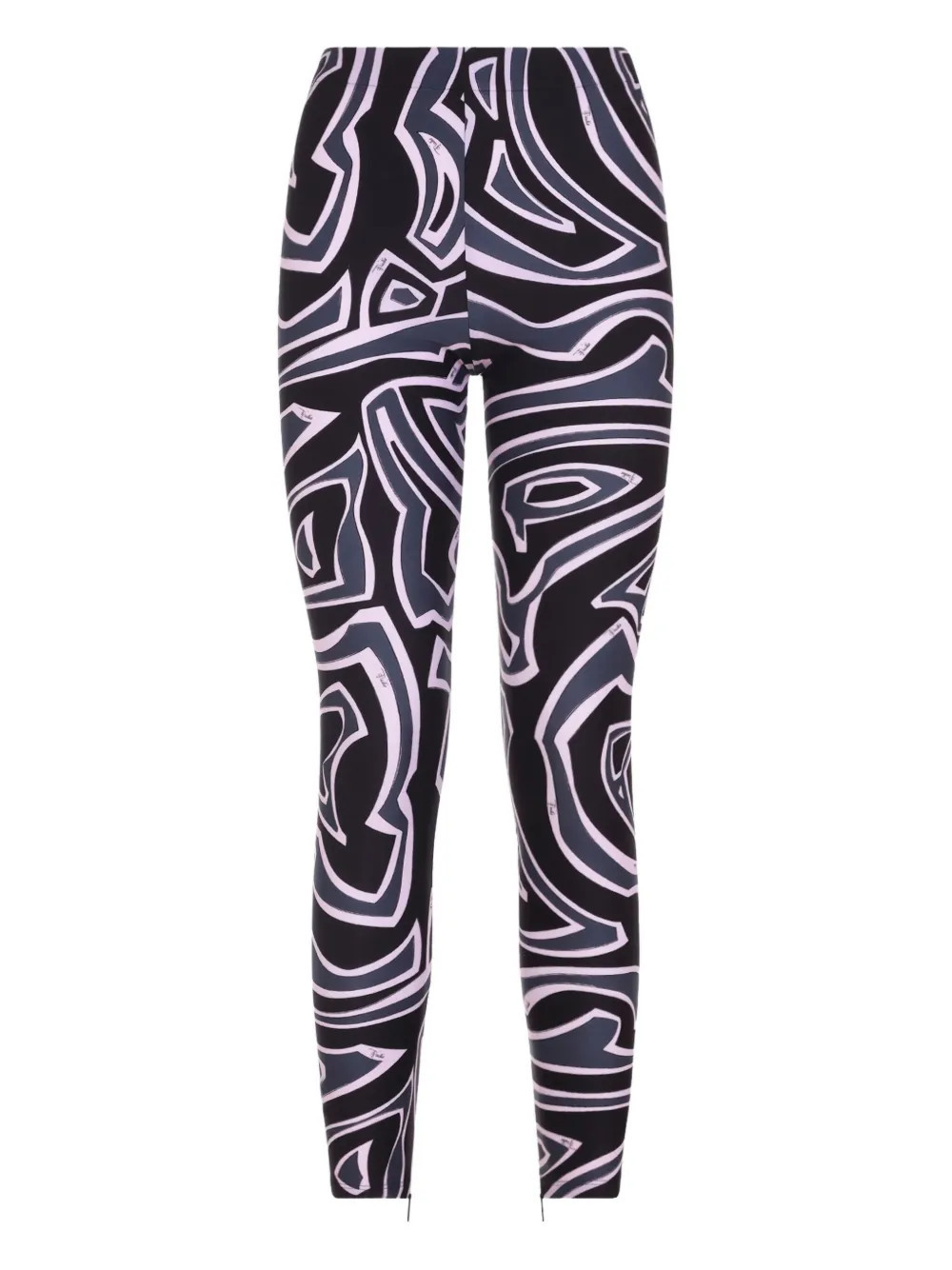 PUCCI Labirinto-print leggings - Black | Farfetch Global