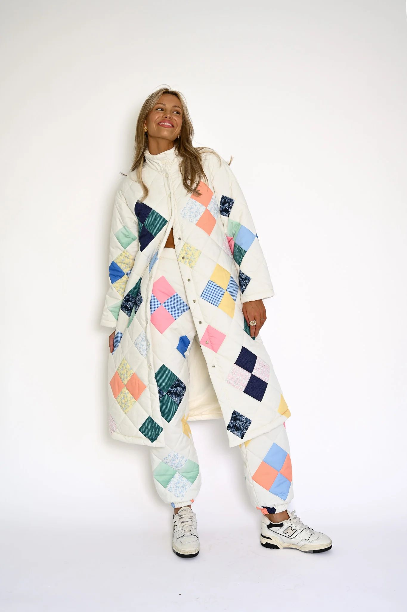 Vera Quilted Coat — Patches | YLLW The Label