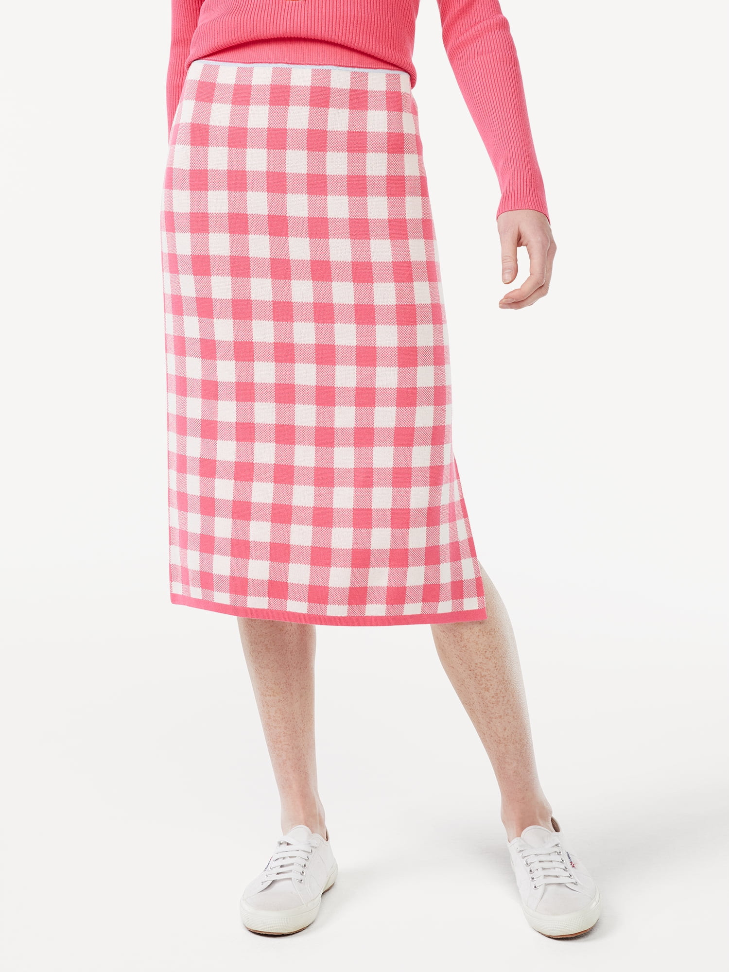 Free Assembly Women's Midi Straight Sweater Skirt | Walmart (US)