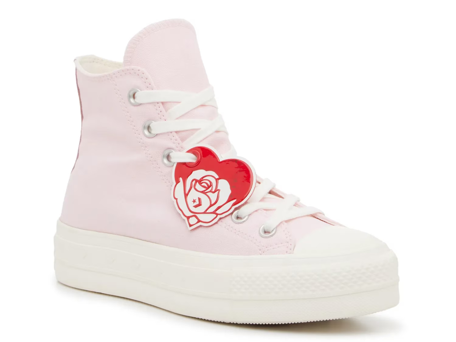 Converse Chuck Taylor All Star Heart Platform Sneaker | Women's | Light Pink | Size 9 | Sneakers | DSW