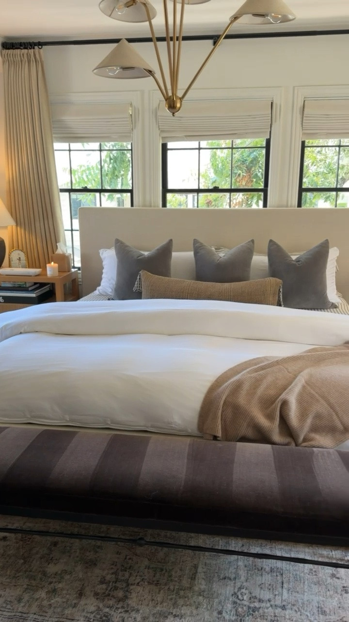 Giving our bed a little seasonal swap so we’re ready when fall hits with the coziest bedding from @Quince 🍂✨ Adding layers, rich tones, and more texture make all the difference for the bedroom to feel fresh for the new season. I have everything linked here. #quincepartner @shop.ltk #liketkit
