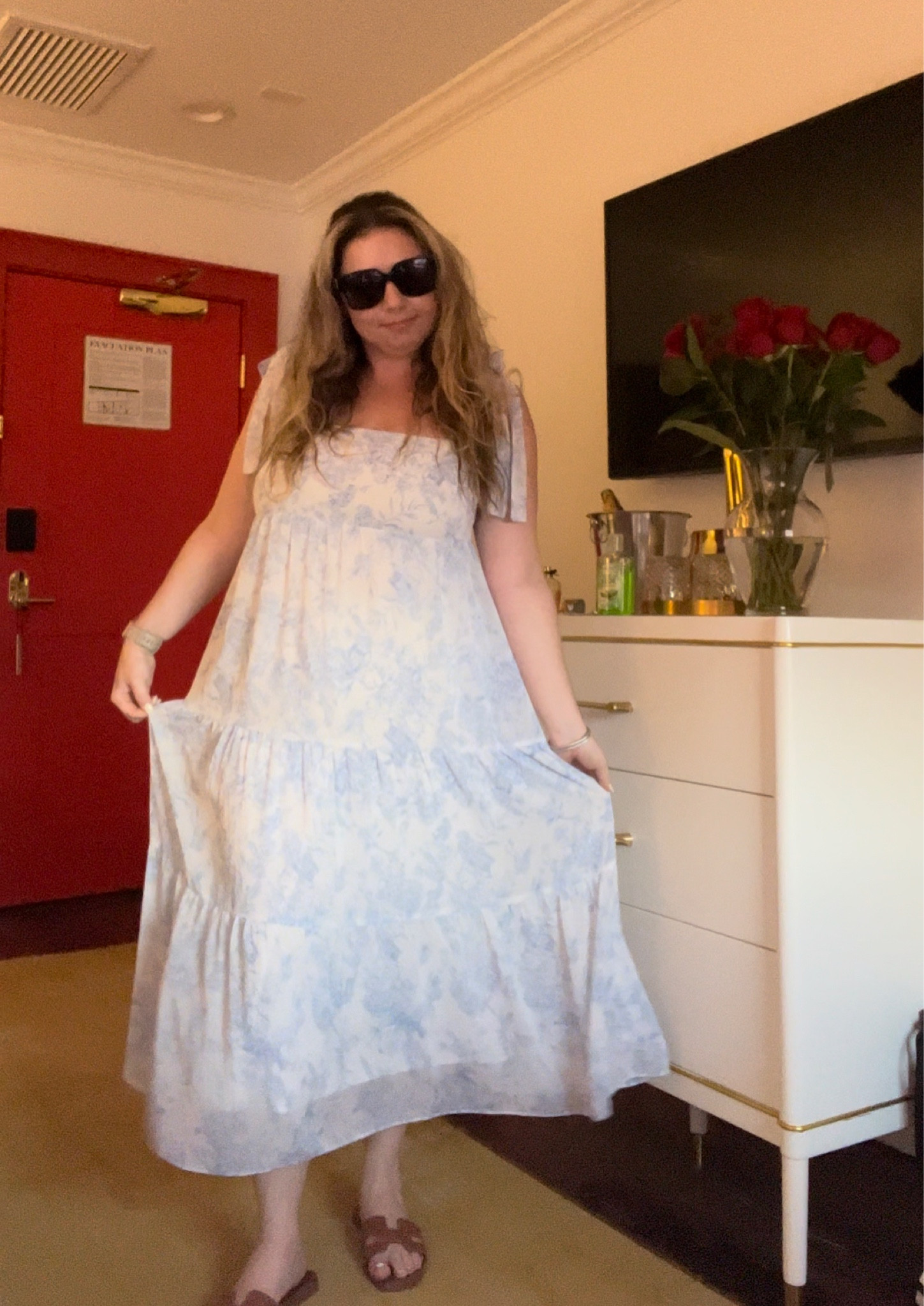 Fun summer dress for dinner in Charleston 

Maxi dress, blue and white dress, Charleston outfit, summer dress, nap dress, tie strap dress, toile print, midsize outfit 

#LTKmidsize #LTKSeasonal #LTKstyletip