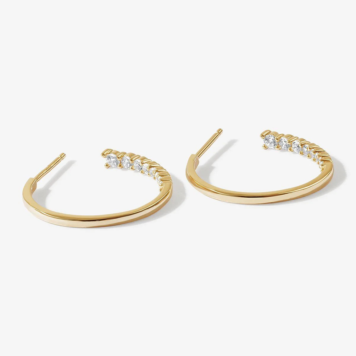 Bentley midi hoop earrings | Adornmonde