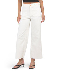 Braided Waist Band Cropped Pants With Seashell Button | Jeans | Marshalls | Marshalls