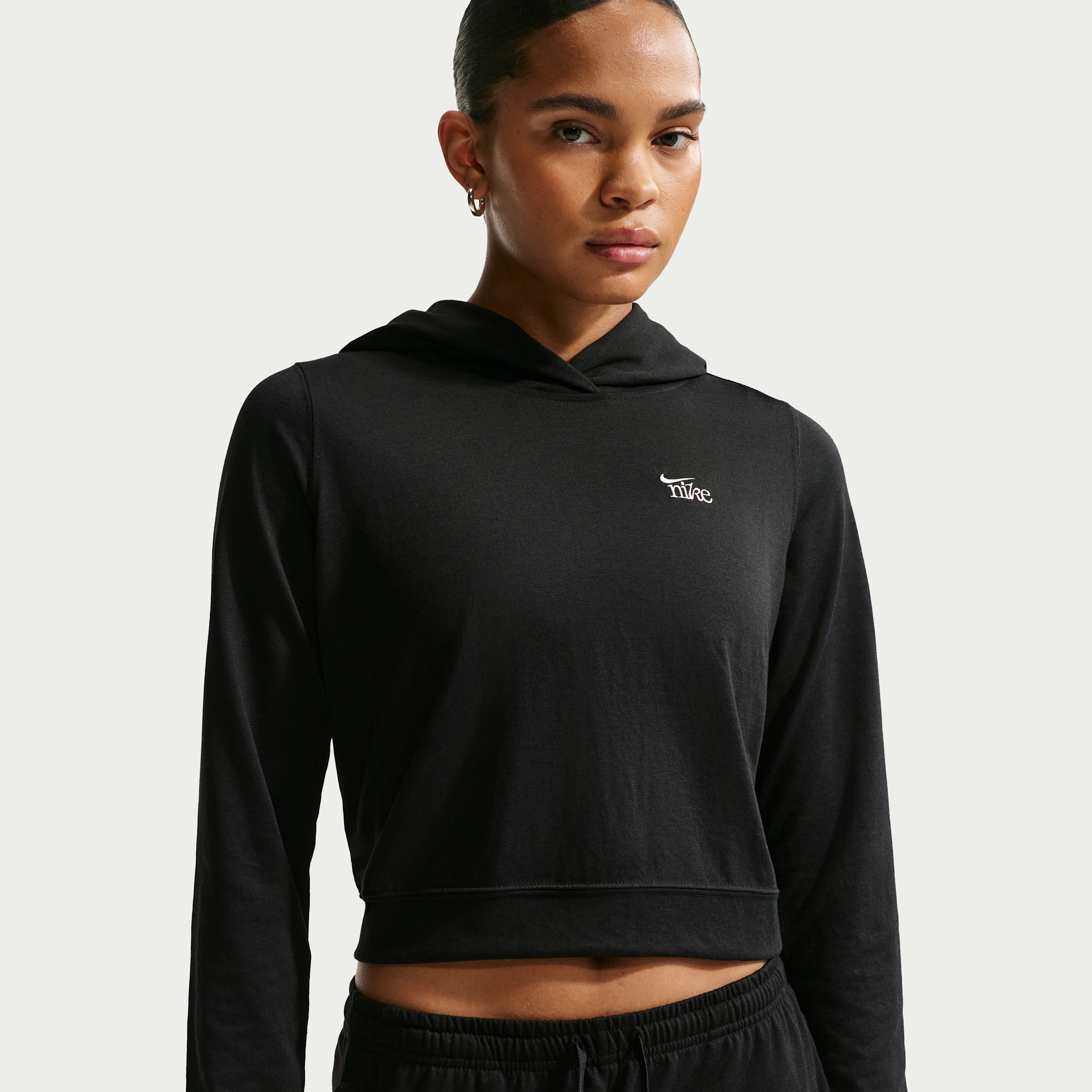 Women's Nike Sportswear Chill Knit Lightweight Hoodie in Black | IQ0090-010 | Nike (US)