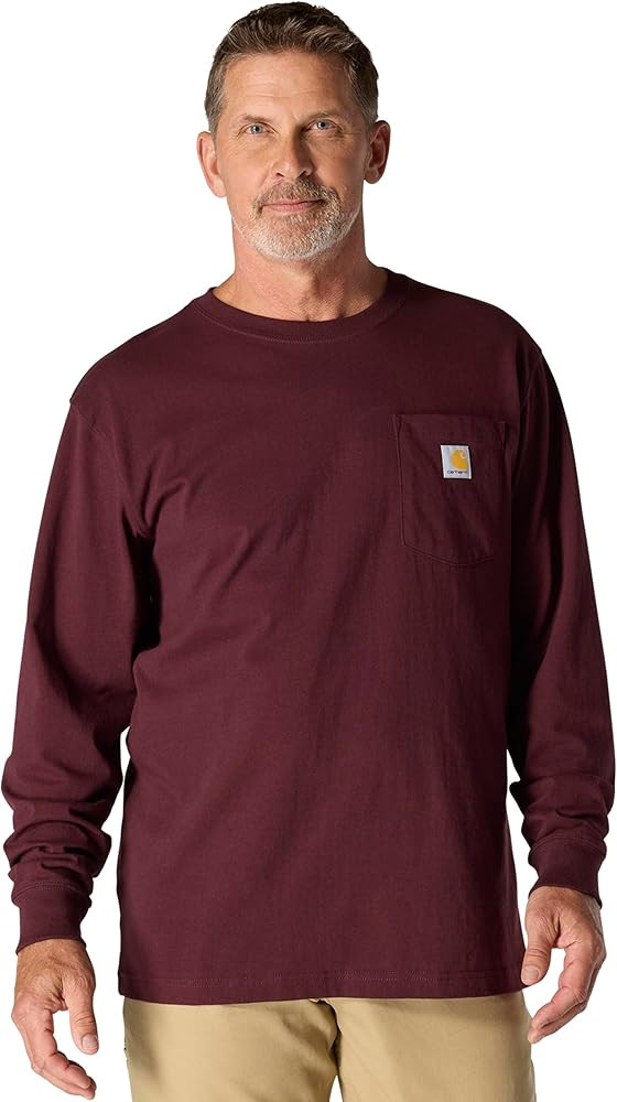 Carhartt Men's Workwear Pocket Long Sleeve T-shirt | Amazon (US)