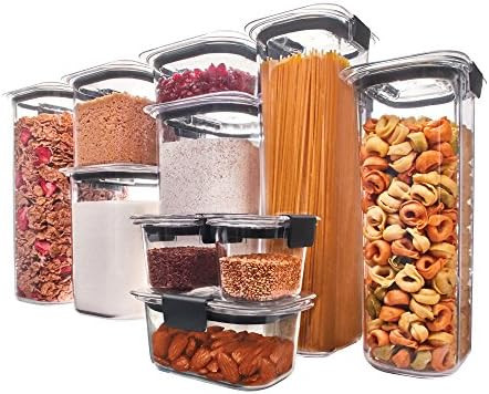 Rubbermaid Brilliance Pantry Organization & Food Storage Containers with Airtight Lids, Set of 10... | Amazon (US)