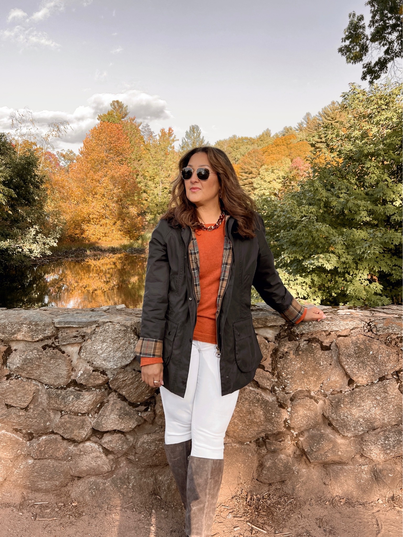 Casual fall weekend outfit idea. Riding boots. Barbour Beadnell wax jacket. 

#LTKshoecrush #LTKSeasonal #LTKstyletip