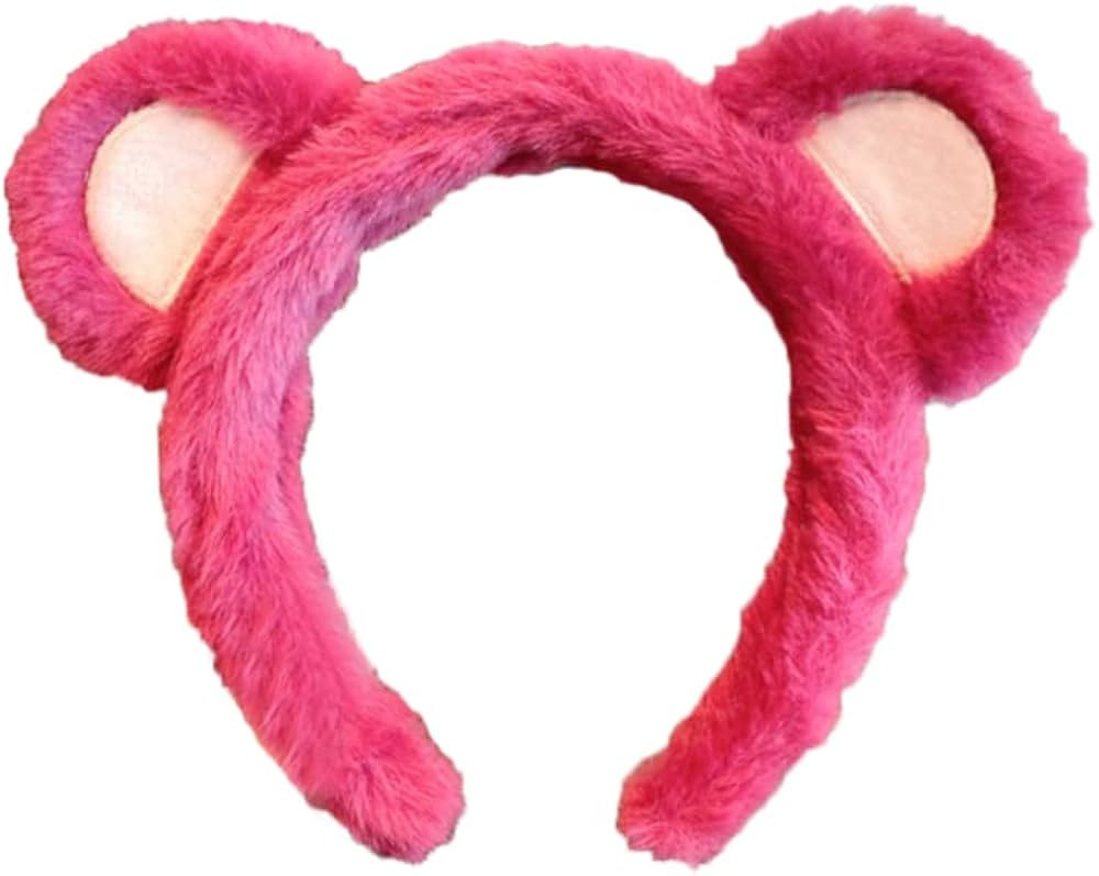 Bear Ears Cute Headband Fluffy Hairband, Animal Head Wear for Party Celebrations Cosplay Dress up... | Amazon (US)