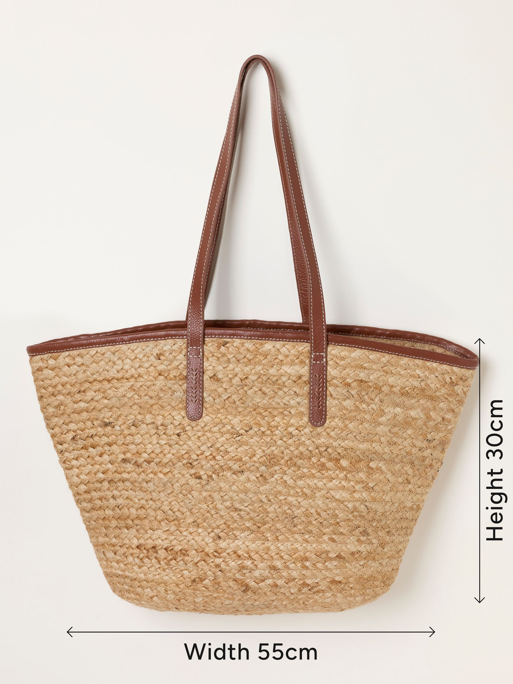 Natural Raffia Tote Bag | Fat Face