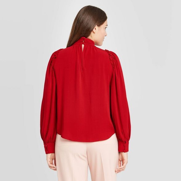Women's Ruffle Long Sleeve Blouse - A New Day™ | Target