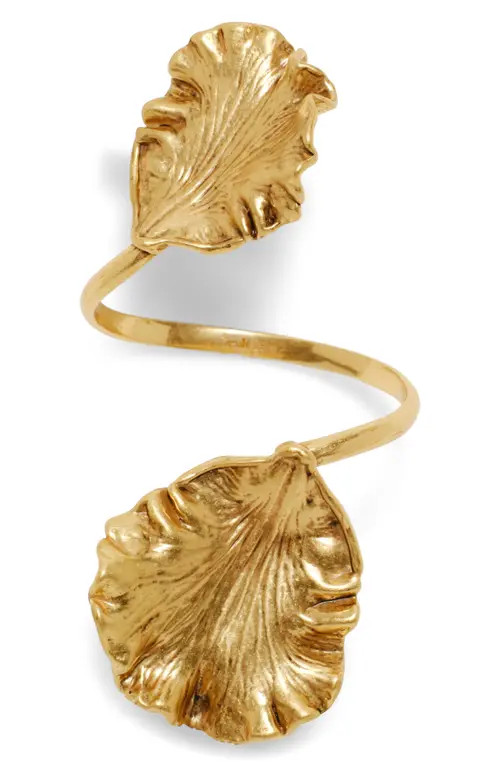 Cult Gaia Iris Leaf Bracelet in Antique Brass at Nordstrom | Nordstrom