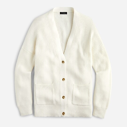 V-neck cotton-cashmere cardigan sweater | J. Crew US