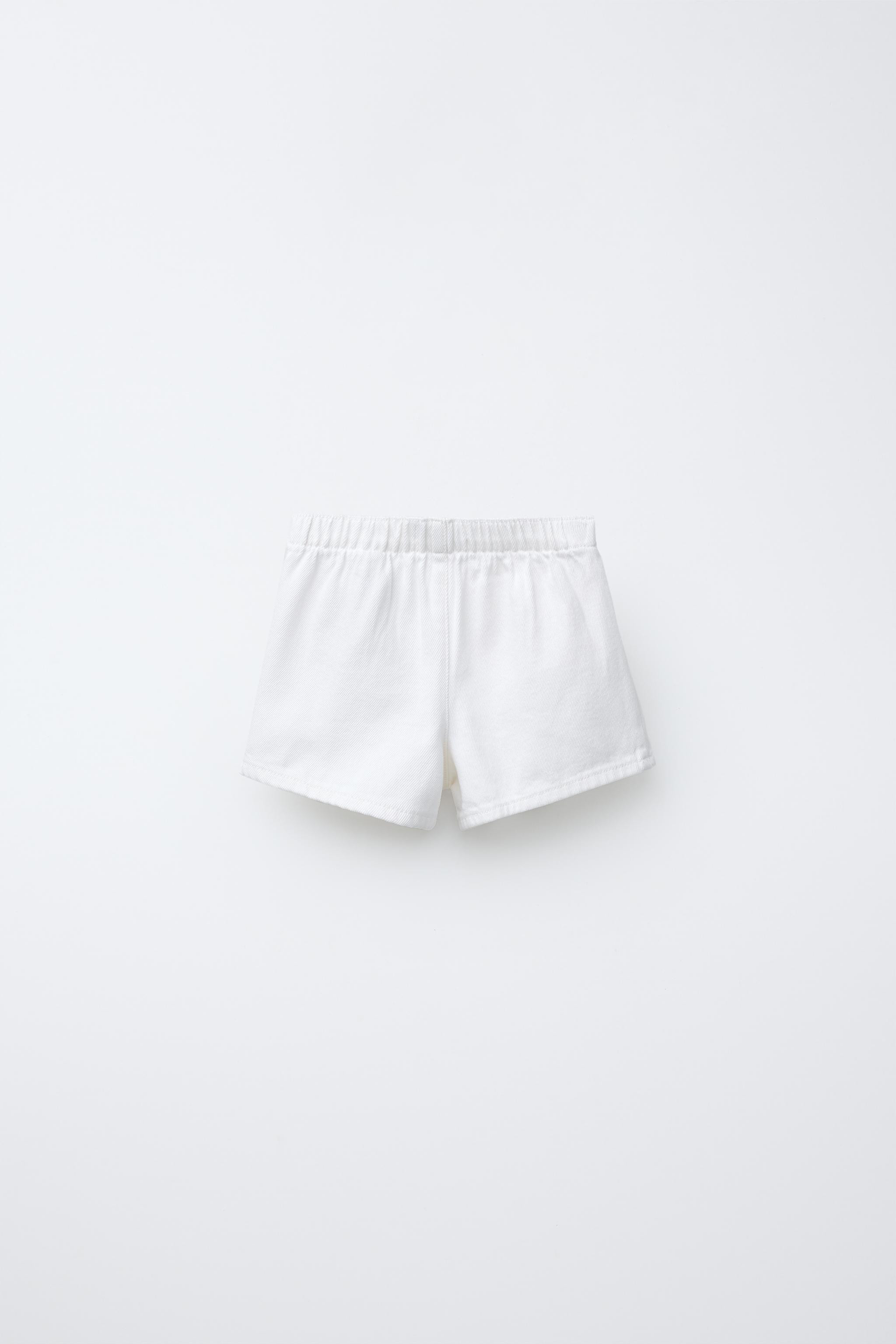 Skort with elastic waistband and front tie closure. | Zara US