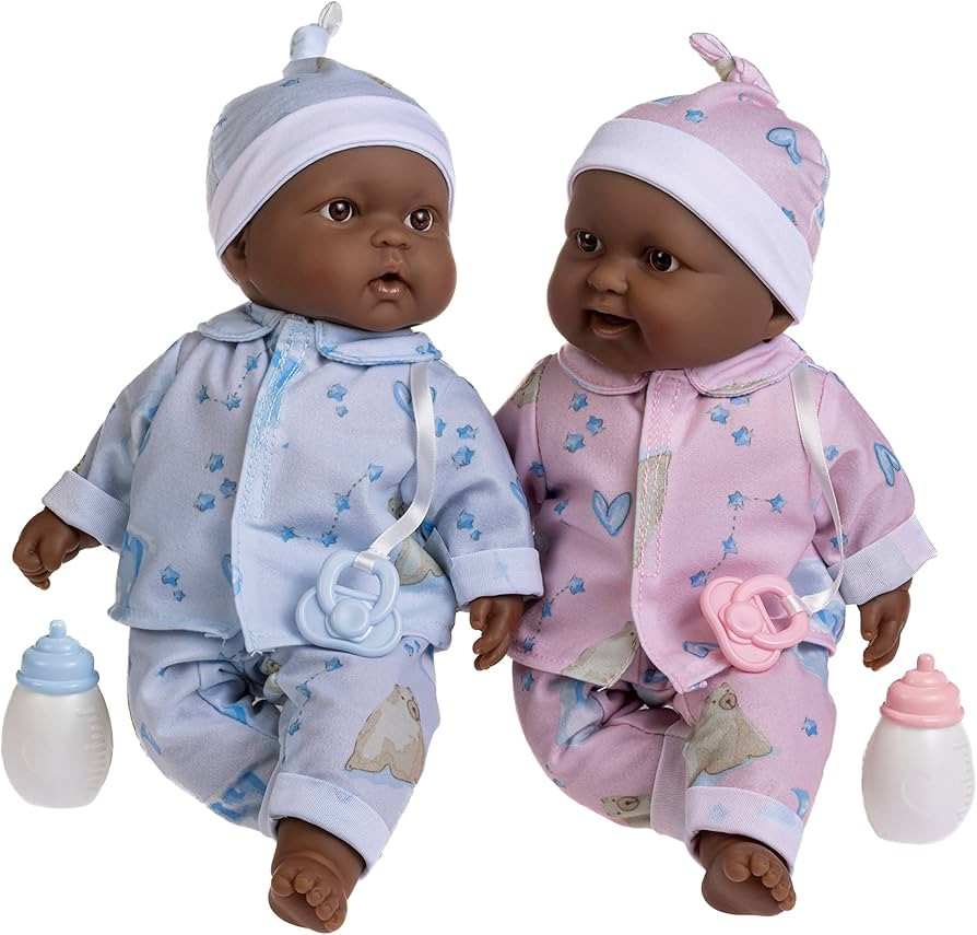 JC Toys Twins 13" Realistic Soft Body Baby Dolls Berenguer Boutique | Twins Gift Set with Removab... | Amazon (US)