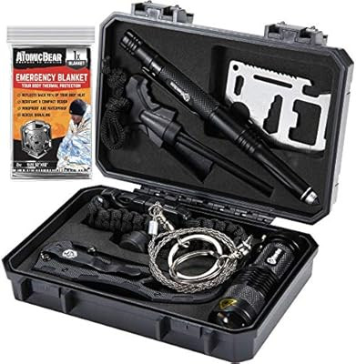 Survival Kit for Emergency and EDC – Premium Survival Gear from Atomic Bear: Tactical Knife, MT... | Amazon (US)