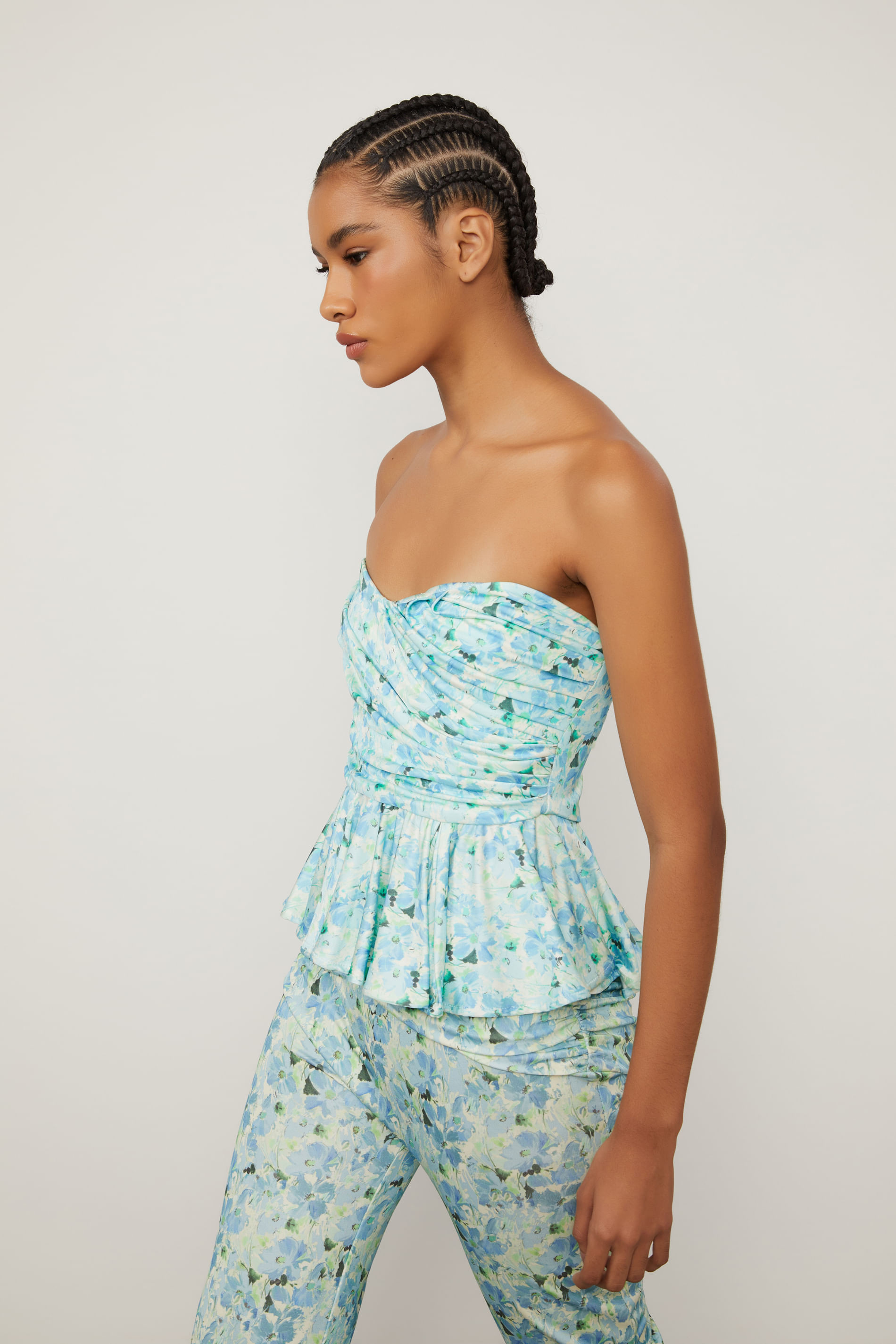 Blusa Sem Alca Floral | OffPremium (BR)