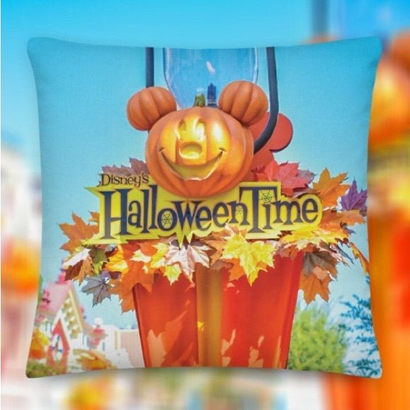 Disney Halloween Main St Decor Printed Pillow Cover | Poshmark