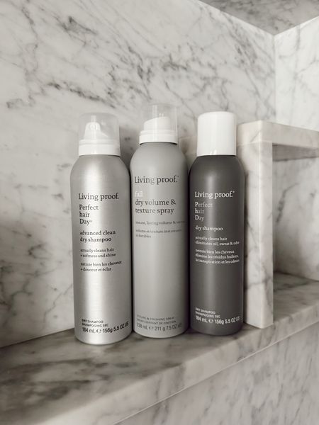 Love these dry shampoos and texture sprays! Linking these haircare products below🤍
