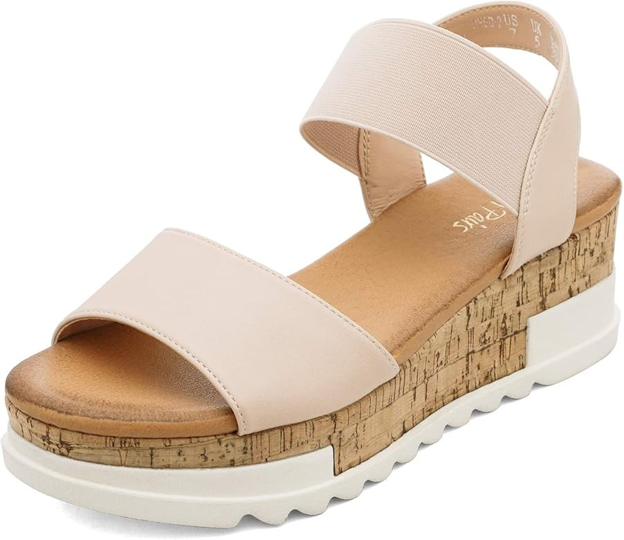 DREAM PAIRS Women's Open Toe Ankle Strap Casual Flatform Platform Sandals | Amazon (CA)