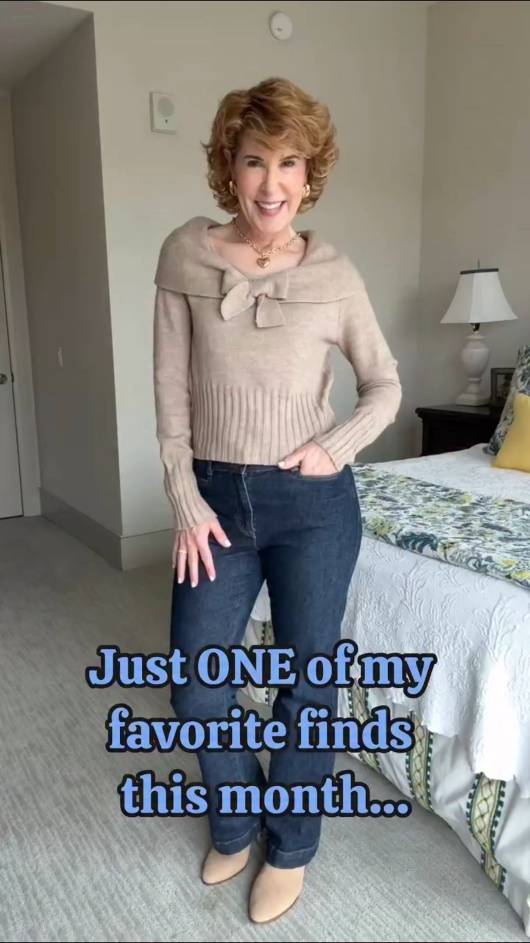 This @amazon universally flattering neckline makes this Amazon sweater a standout. It’s super soft, feels high quality, and comes in so many beautiful colors. I styled it with dark wash denim, taupe suede booties, and a little fun jewelry to finish the look.



#LTKootd #LTKSaleAlert