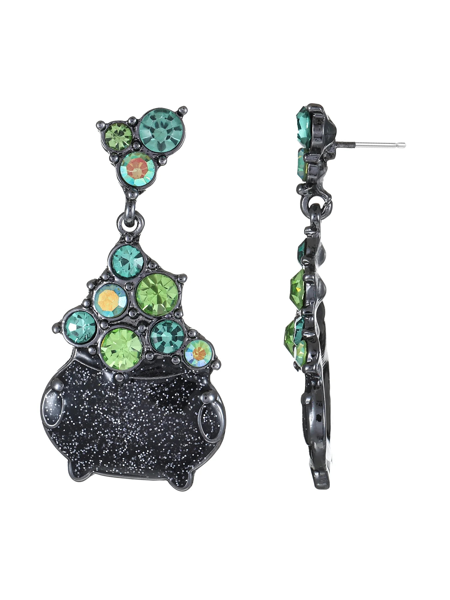 Way to Celebrate Halloween Bubbling Cauldron Earrings, 1 Pair, Female | Walmart (US)