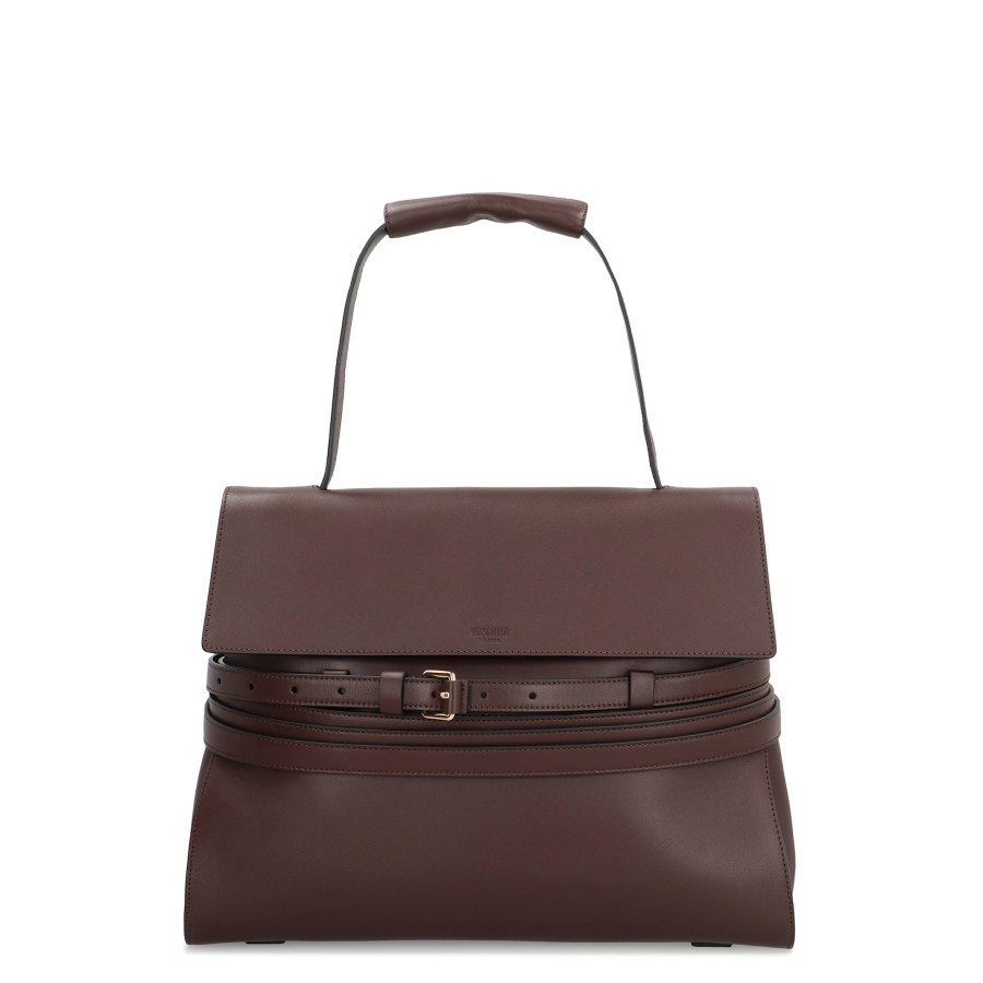 Moschino Tie Me Leather Handbag | Jomashop.com & JomaDeals.com