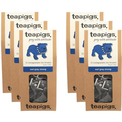 Teapigs Grey with Attitude Earl Grey Tea Strong - Case of 6 - 15 temples | Target