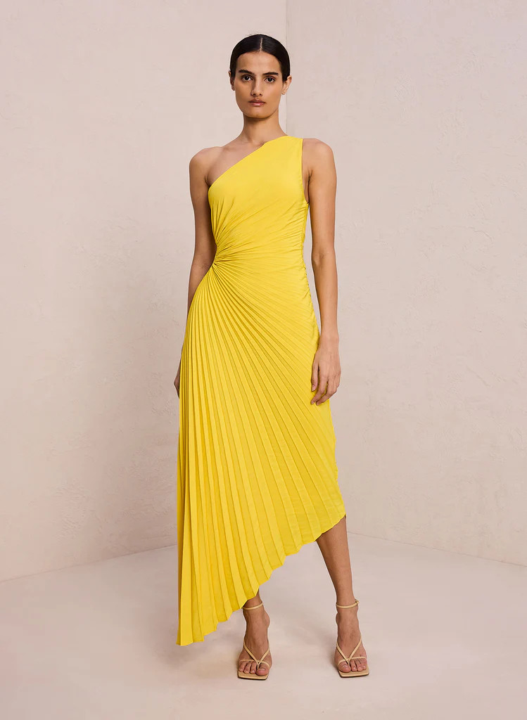 Delfina Matte Pleated Dress | A.L.C