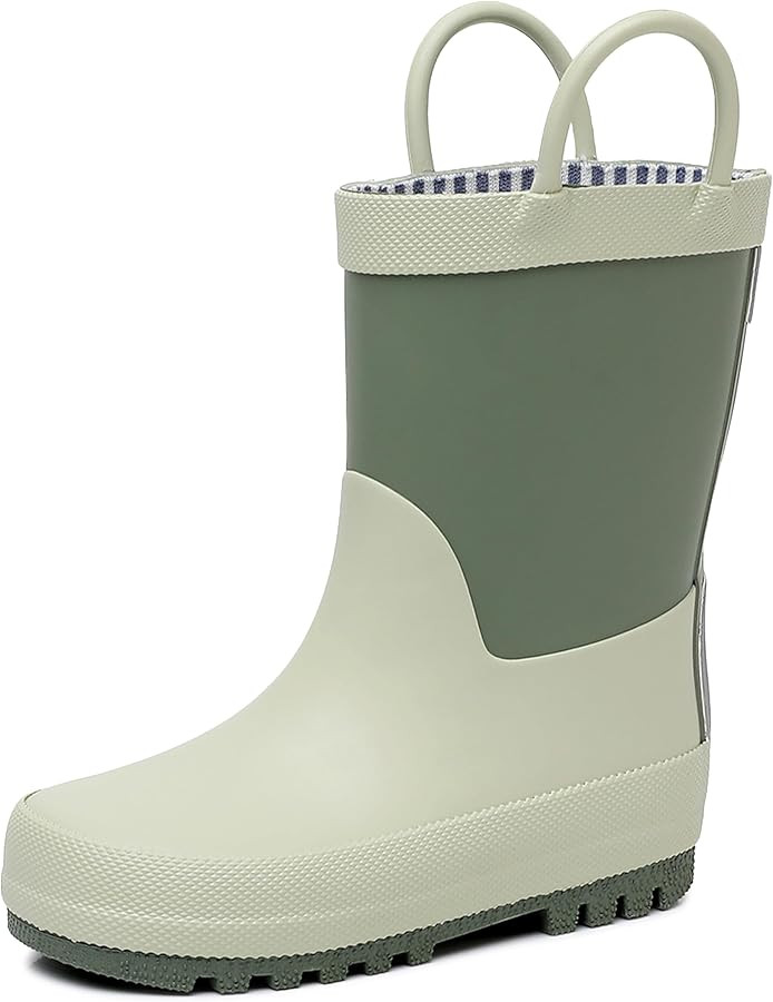 RAINANGEL Toddler Rain Boots with Easy-On Handles, Waterproof, Premium Natural Rubber, Lightweigh... | Amazon (US)