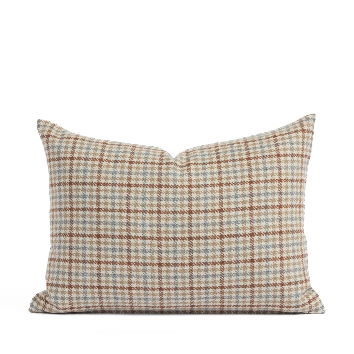 Vesper Plaid 14x20 Lumbar Pillow, Paprika | Tonic Living