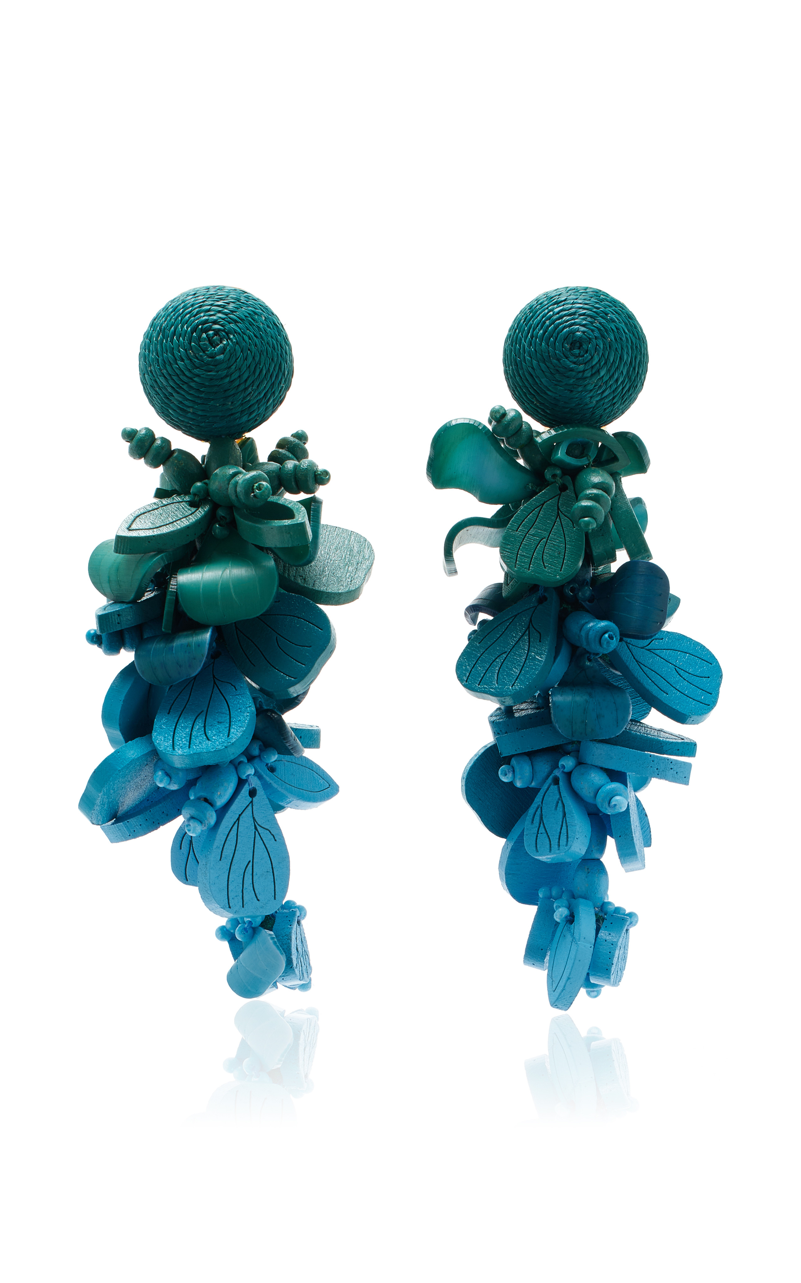 Wooden Flower Earrings | Moda Operandi (Global)