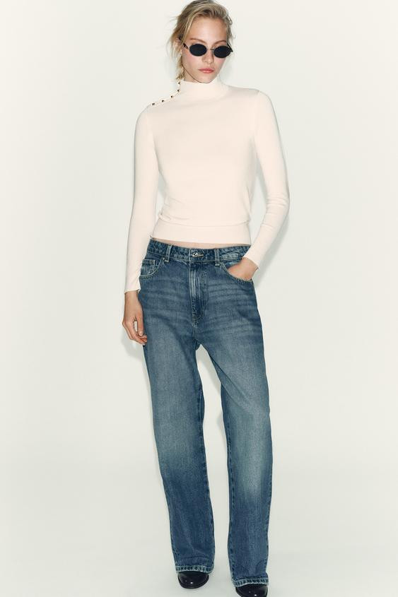 BUTTON KNIT SWEATER | Zara US