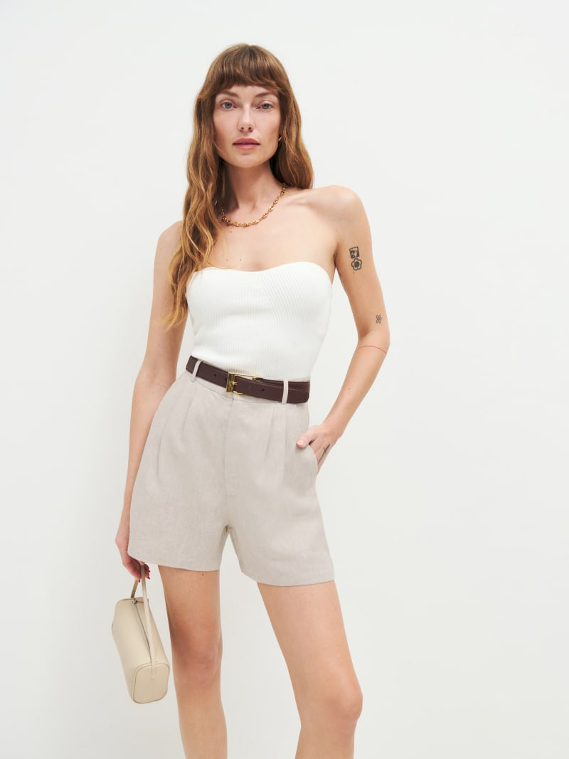 Mason Linen Short | Reformation (Global)