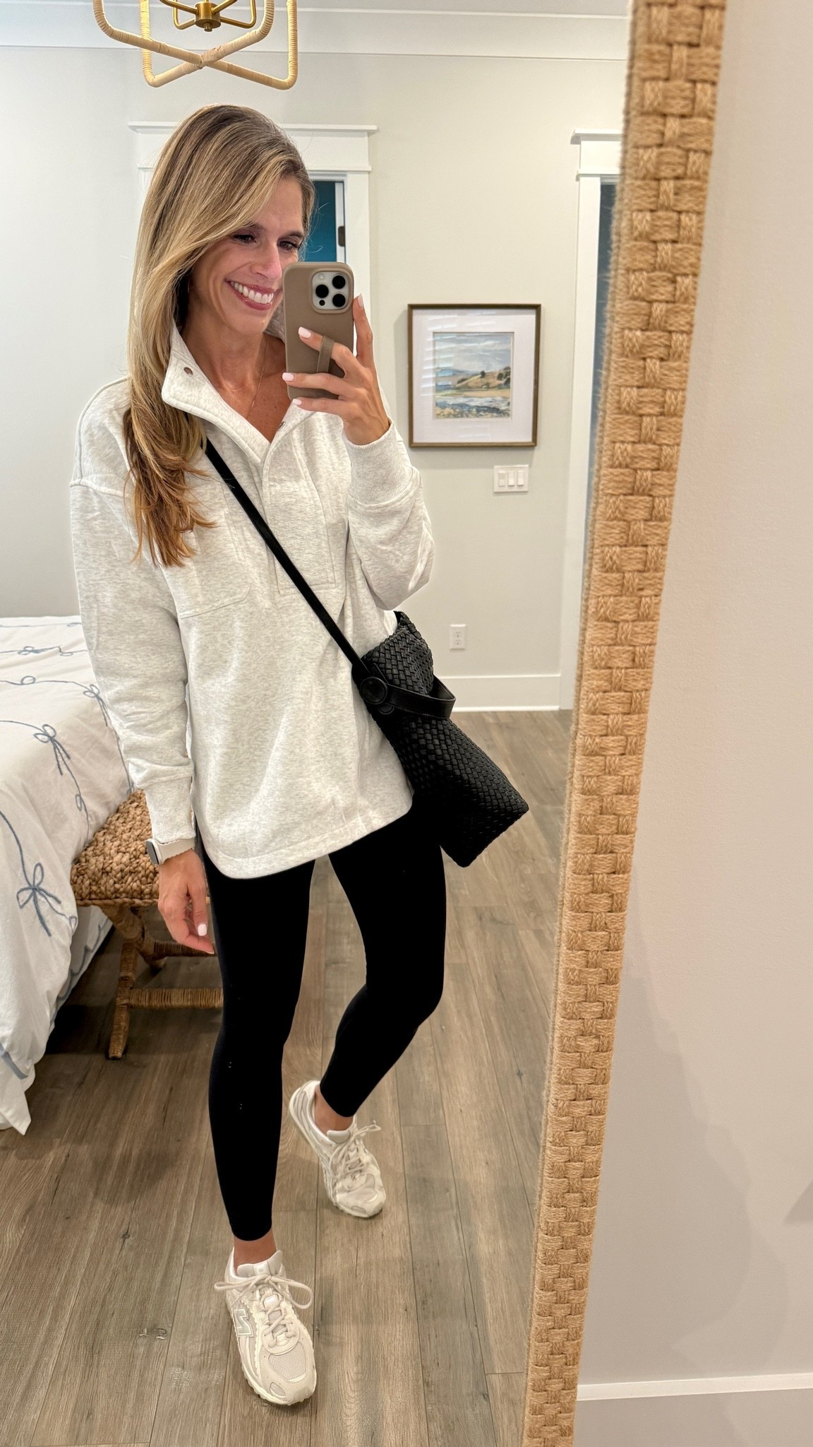 Sweatshirt weather finally made it to Charleston 🙌🏼🍂 This collared sweatshirt is such a good Amazon find! Love that it feels a little more elevated than a basic sweatshirt but is still SO comfy. Wearing it with leggings + sneakers for an easy everyday fall look. 🤍

#LTKootd #LTKmomlife #LTKOver40