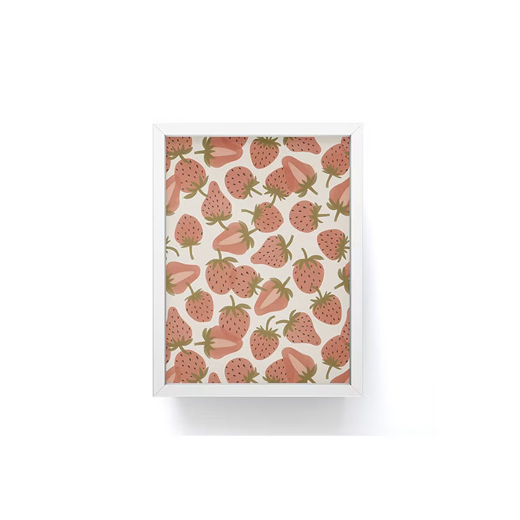 Alisa Galitsyna Strawberry Harvest Framed Mini Print - Society6 | Target
