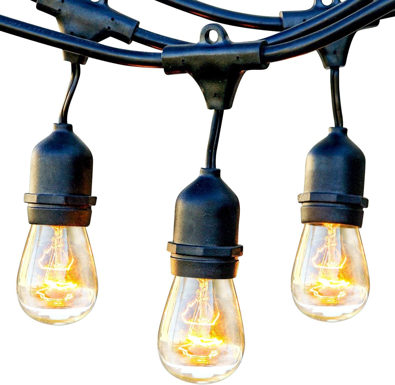 Brightech Ambience Pro Outdoor String Lights - Commercial Grade Waterproof Patio Lights with 48 F... | Amazon (US)