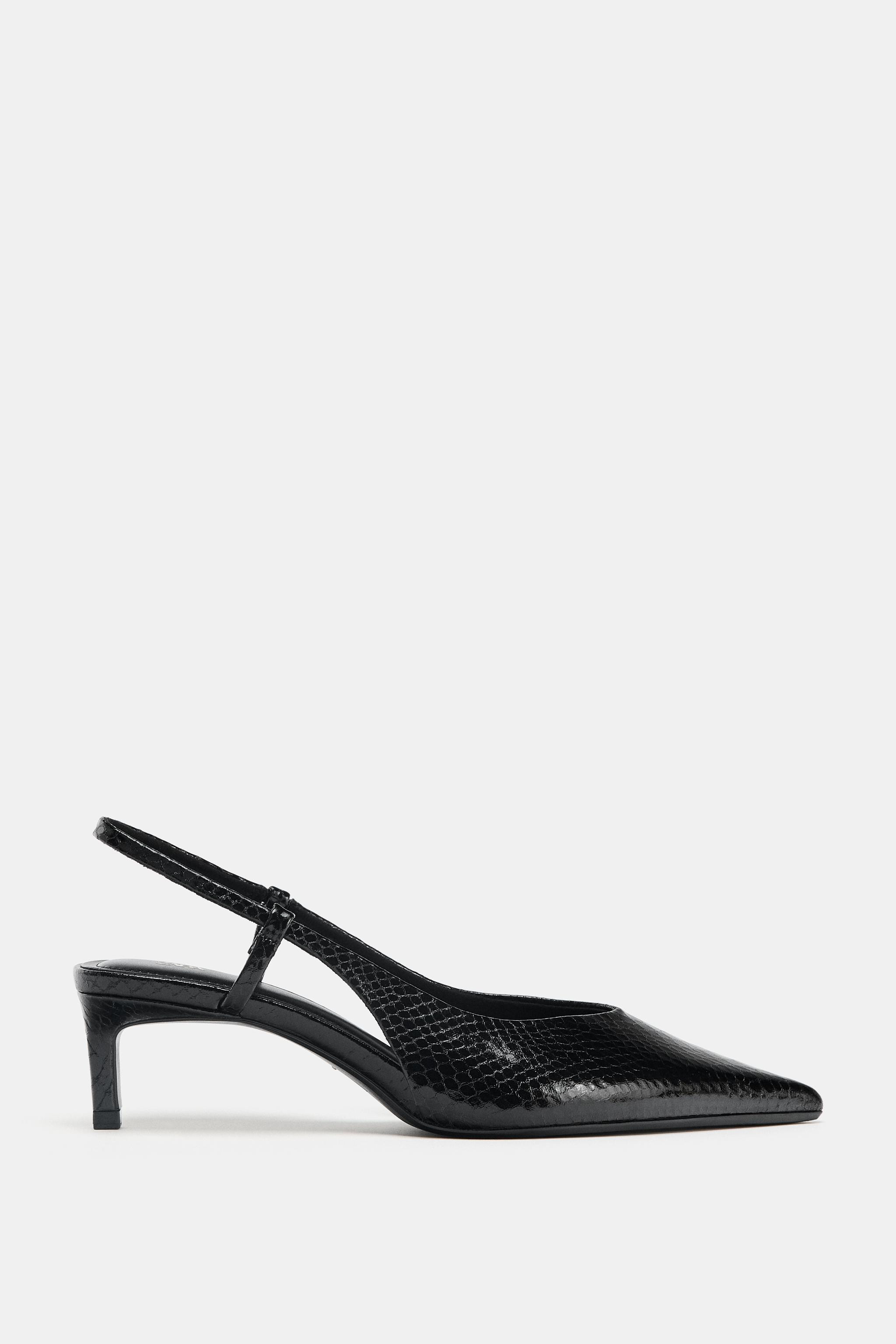 TEXTURED SLINGBACK SHOES | Zara UK