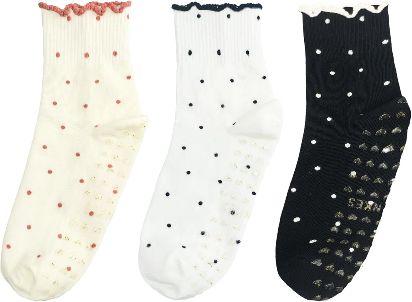 Cute Polka Dot Yoga Socks for Women – Fits US Sizes 5-9 – Perfect forYoga, Pilates, Barre, an... | Amazon (US)